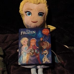 Plush Doll with Book - Blue